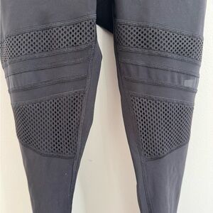 Lululemon Athletica Black Leggings with Mesh Detail